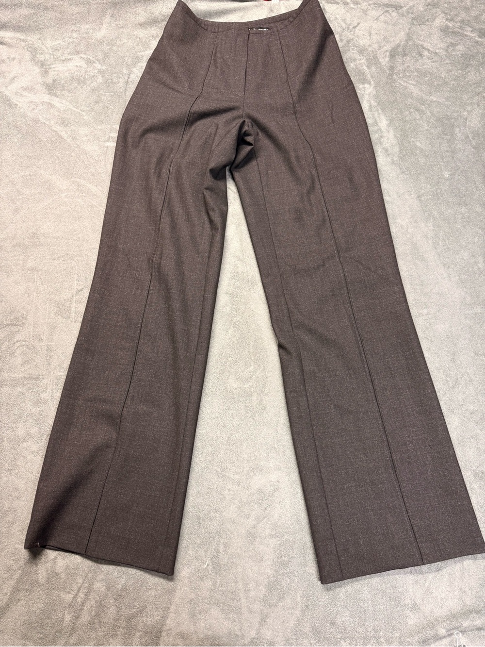 Teenflo Charcole Wideleg Tailored Wool Dress Pants